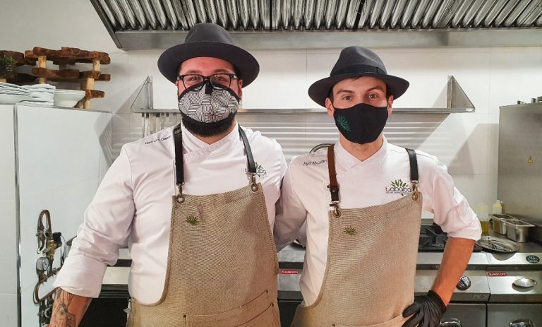 Abraham y Aser. Restaurante Tabaiba. Las Palmas de Gran Canaria. Gran Canaria. Islas Canarias. Foto: Xavier Agulló.