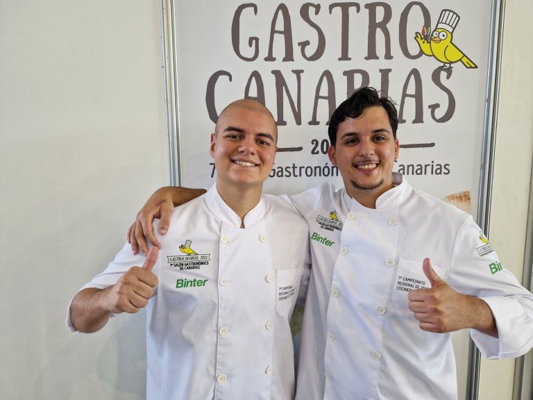Gernando Guadalupe (La Graciosa), con David Fernández. Gastrocanarias 22.