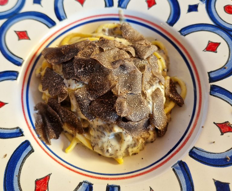 Baldoria (Madrid), gozosa autenticidad italiana Pasta "cacio e tartufo". Restaurante Baldoria. Madrid. Foto: Xavier Agulló.